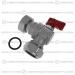 Heatline 22mm x 3/4" Swivel Heating Flow Valve D002160280-22RH